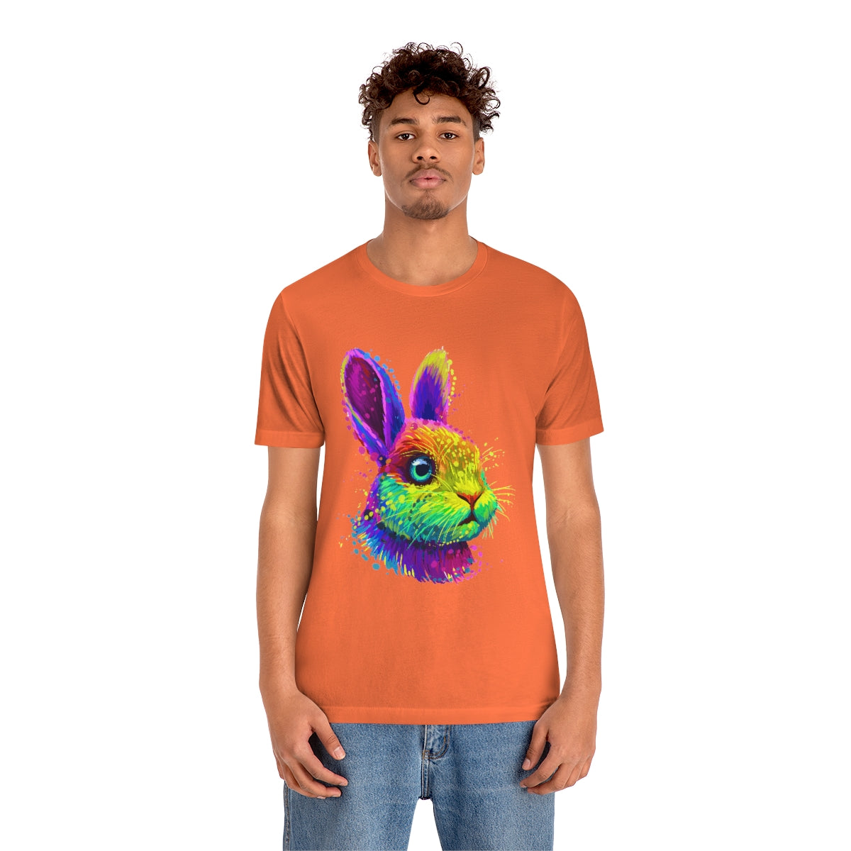 Unisex Jersey Short Sleeve Tee "Abstract colorful little rabbit"