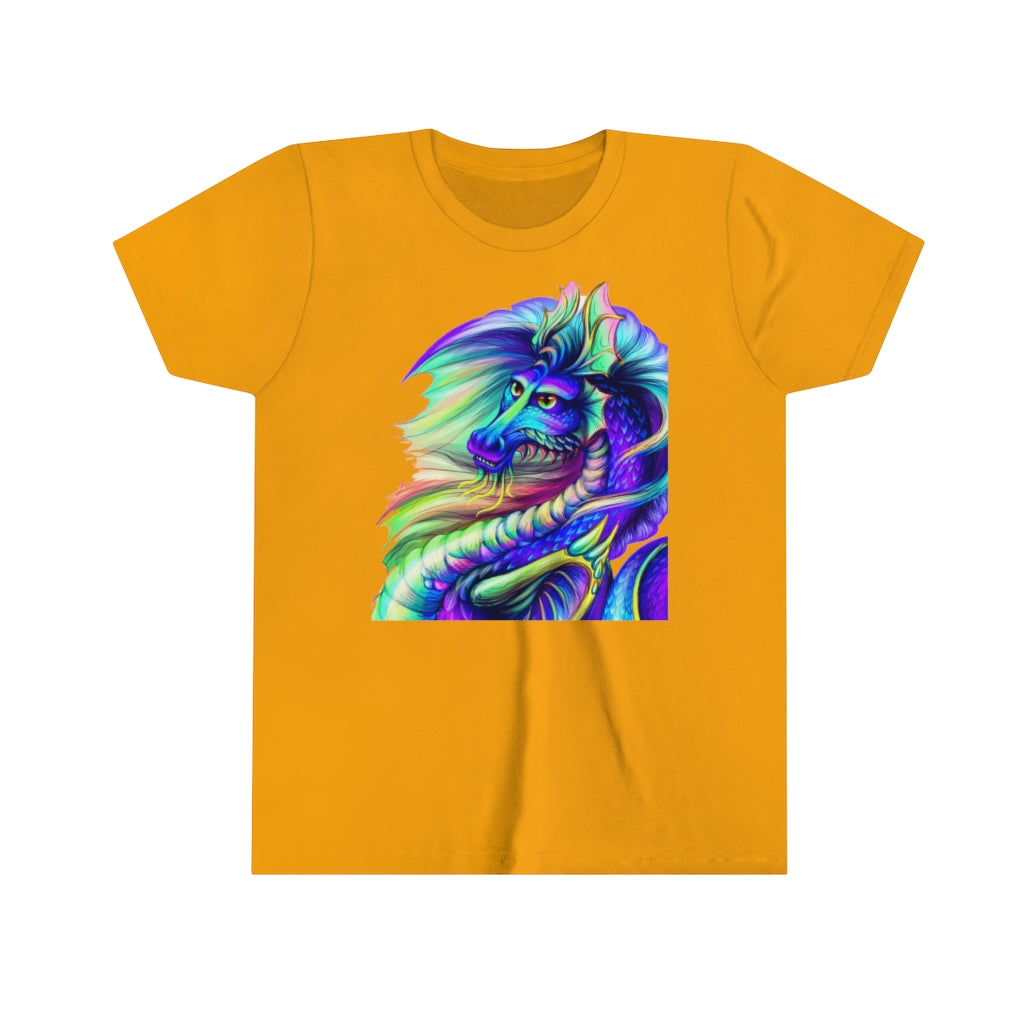 Youth Short Sleeve Tee "Multi-colored dragon"