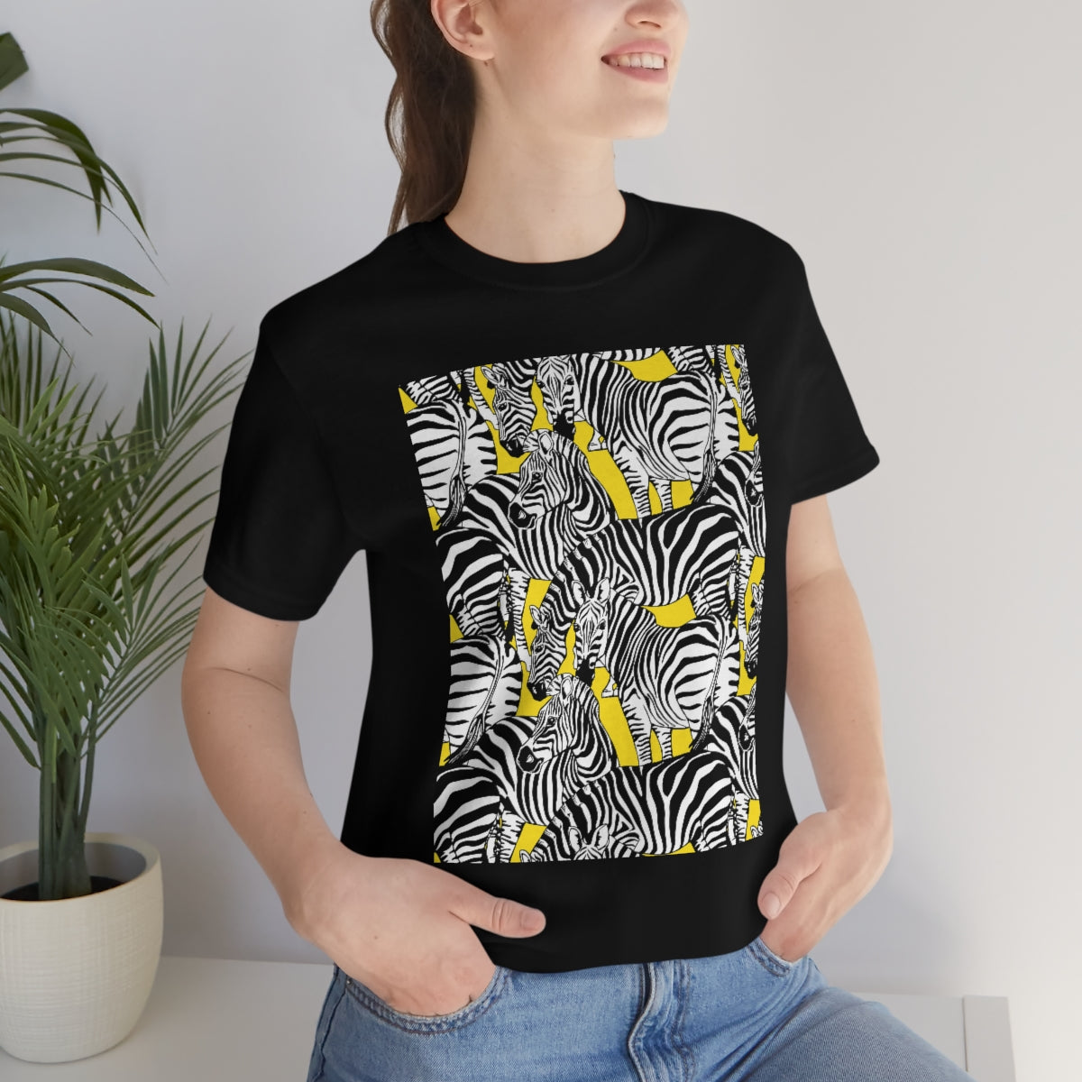 Unisex Jersey Short Sleeve Tee "Colorful zebras"