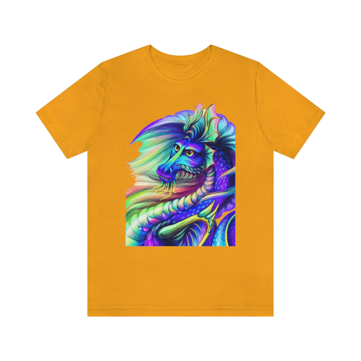 Unisex Jersey Short Sleeve Tee "Multi-colored dragon"