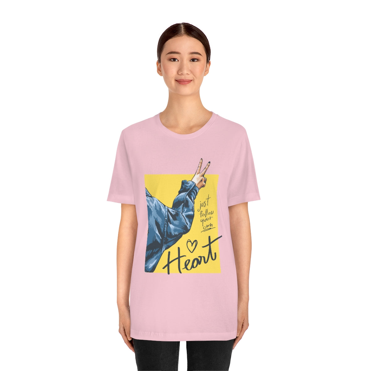 Unisex Jersey Short Sleeve Tee "Follow your heart"