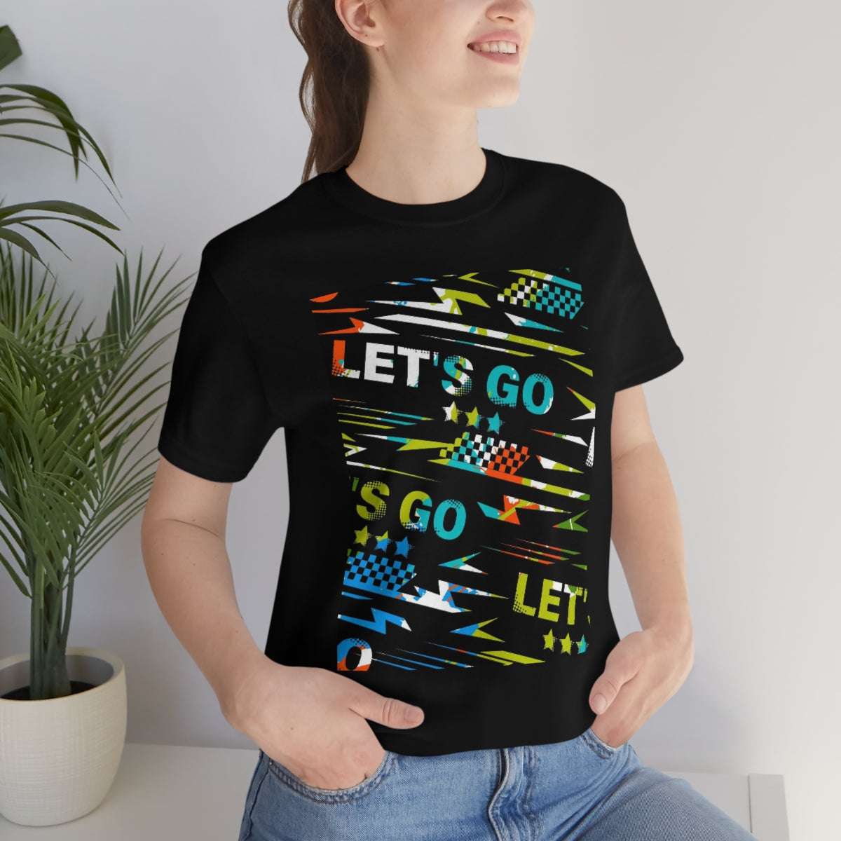Unisex Jersey Short Sleeve Tee "Let's go"