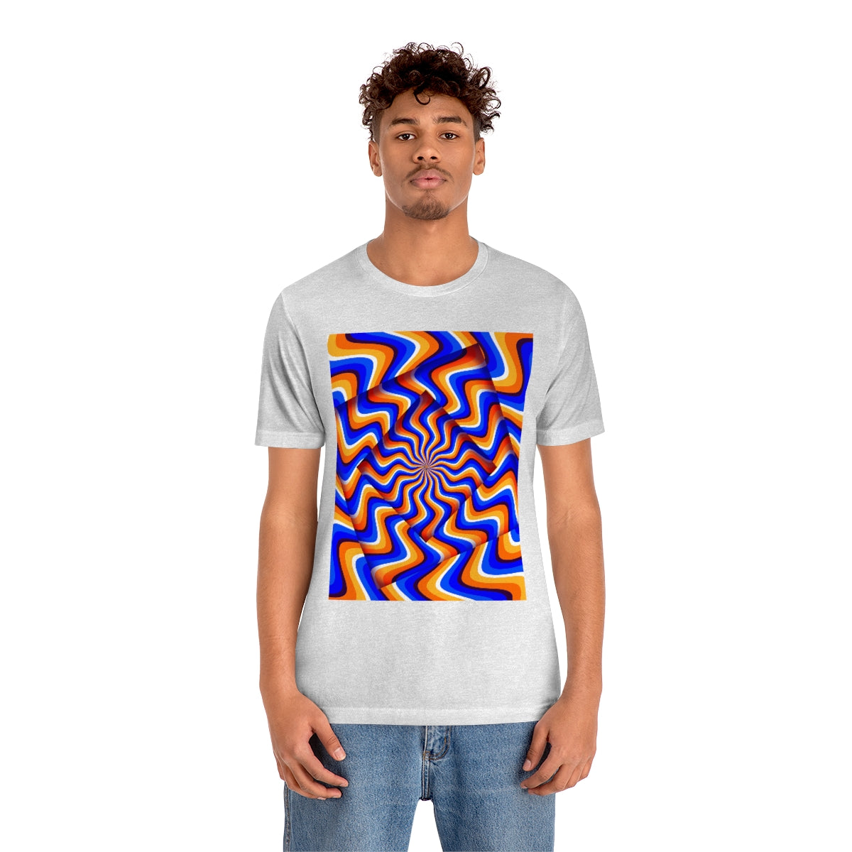 Unisex Jersey Short Sleeve Tee "Optical illusion Abstract turned frames"