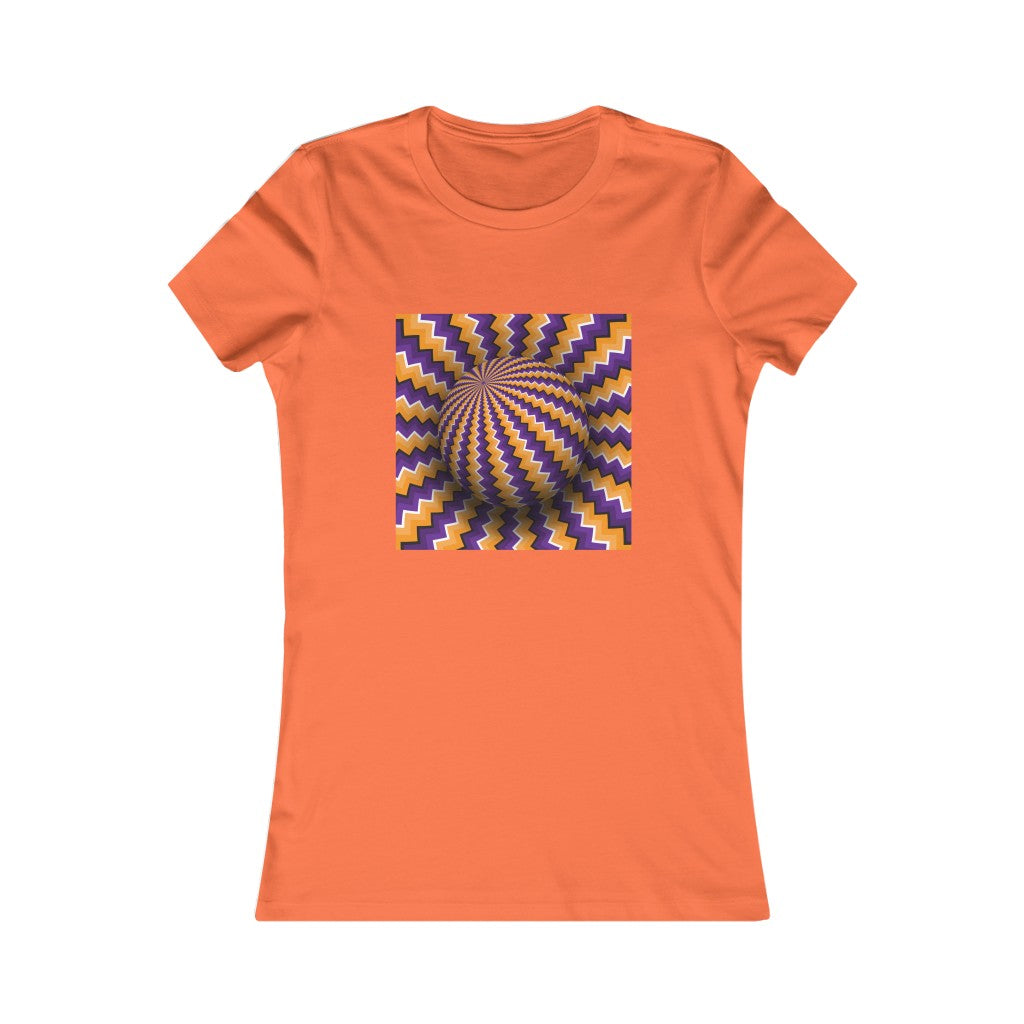 Women's Favorite Tee "Optical illusion Purple sphere"