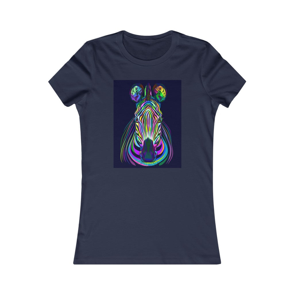 Women's Favorite Tee "Colorful zebra"