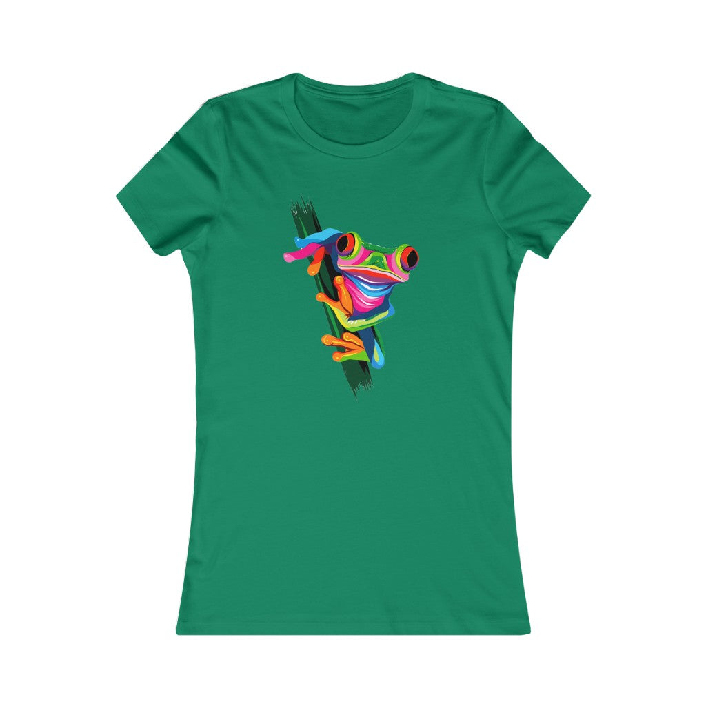 Women's Favorite Tee "Abstract colorful frog"