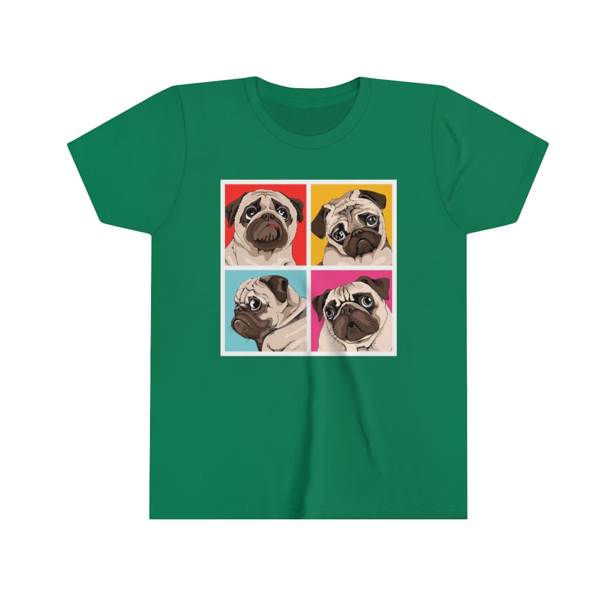 Youth Short Sleeve Tee "Four Pugs"