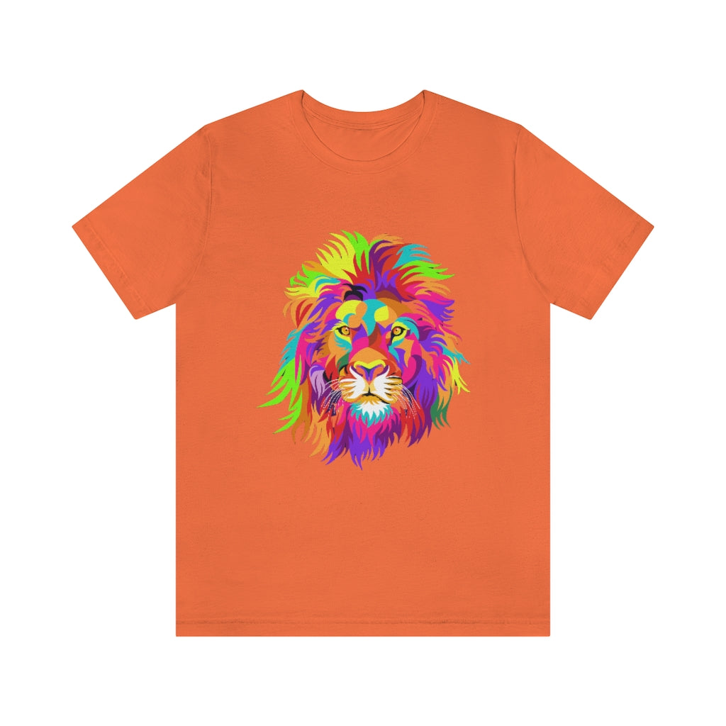 Unisex Jersey Short Sleeve Tee "Colourful lion"