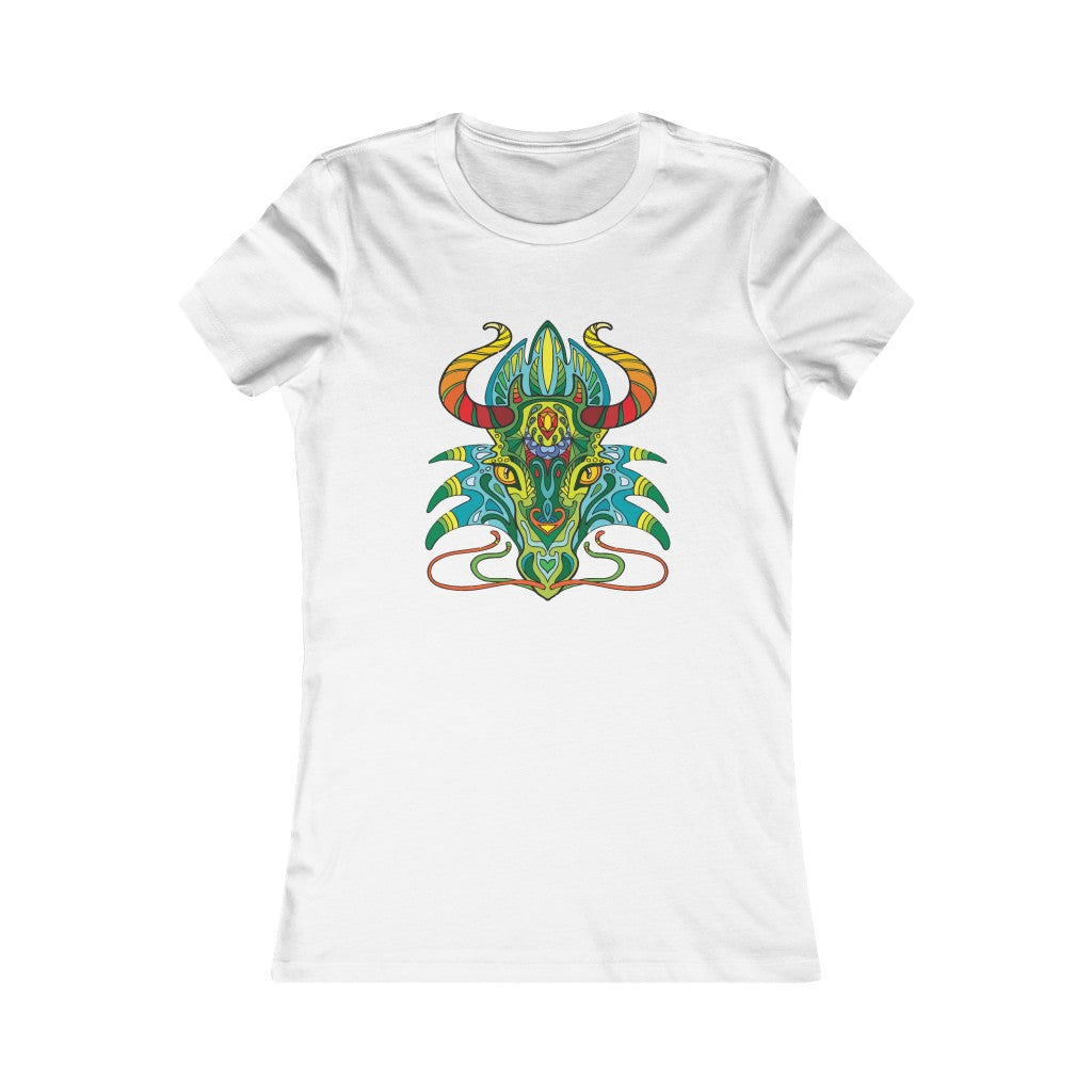 Women's Favorite Tee "Colorful dragon ornament"