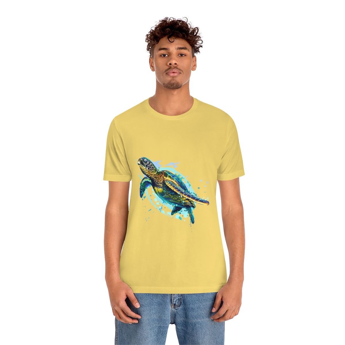 Unisex Jersey Short Sleeve Tee "Sea colorful turtle"
