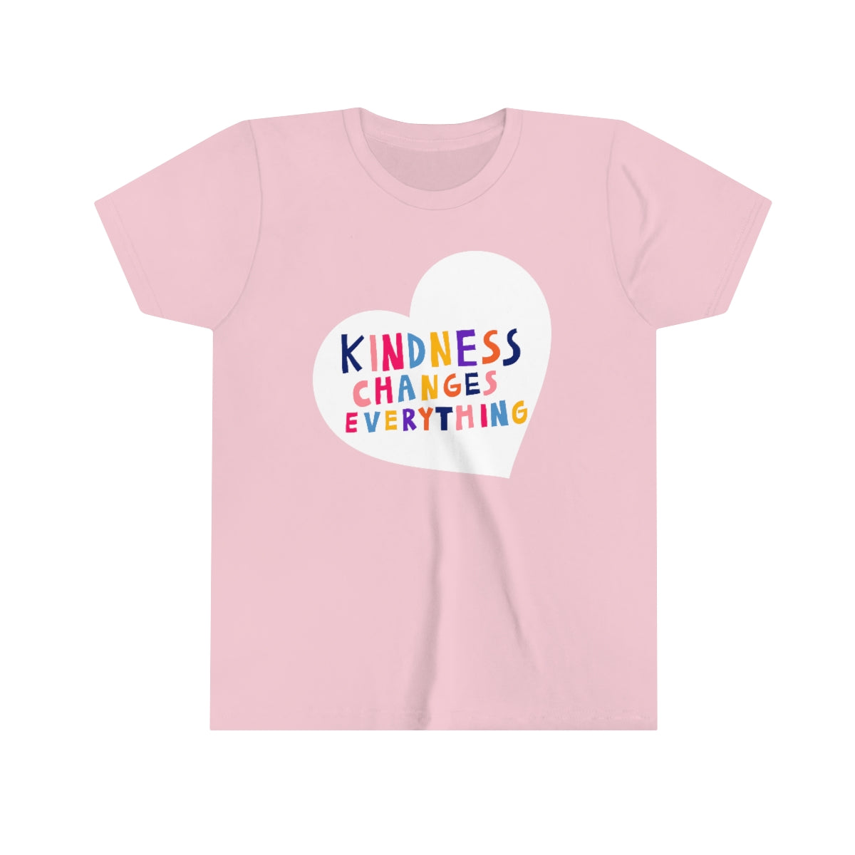 Youth Short Sleeve Tee "Pink shirt DAY Kindness changes everything"