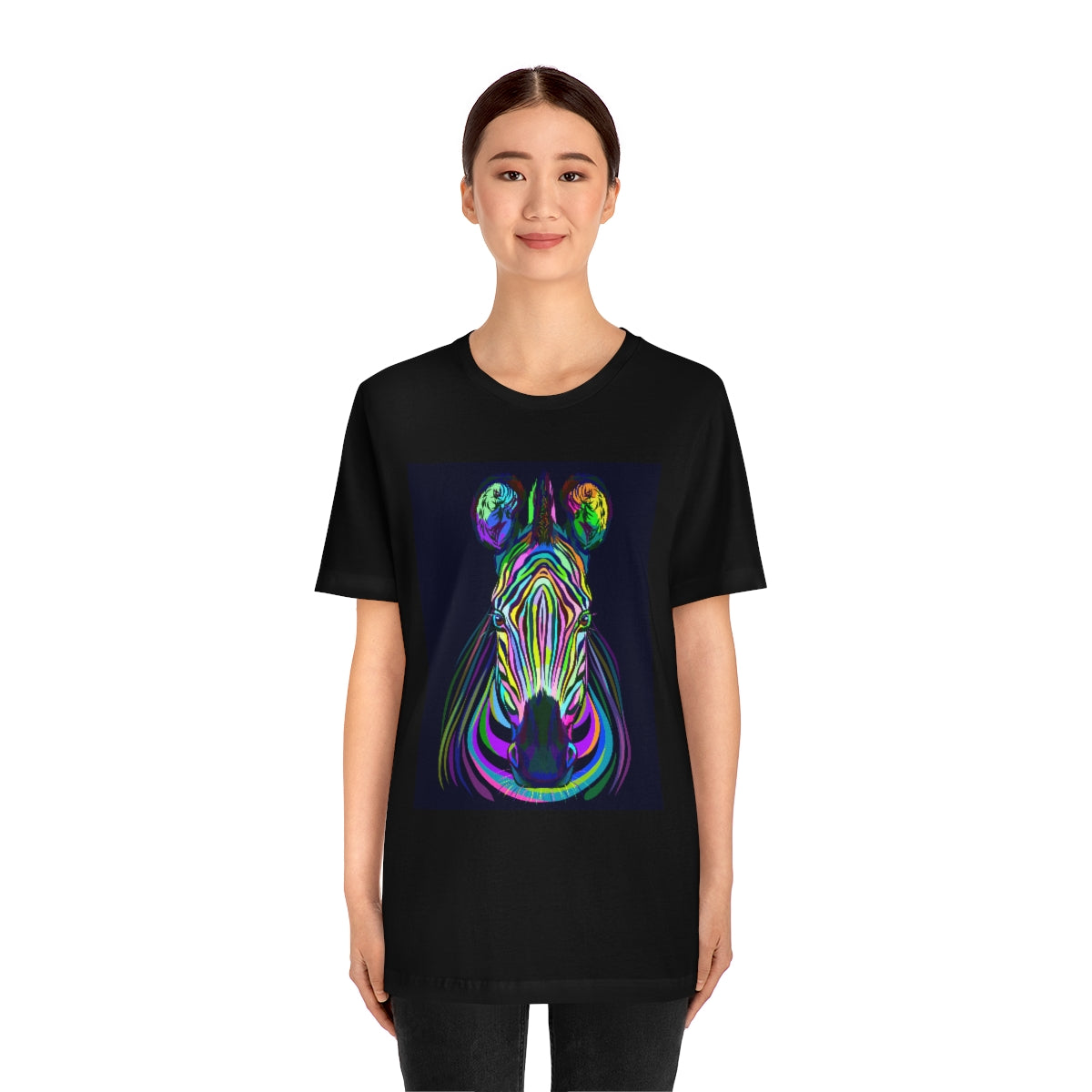 Unisex Jersey Short Sleeve Tee "Colorful zebra"