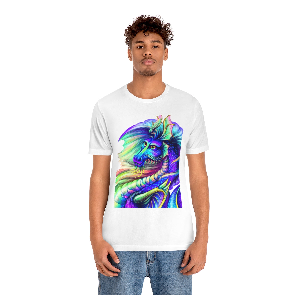 Unisex Jersey Short Sleeve Tee "Multi-colored dragon"