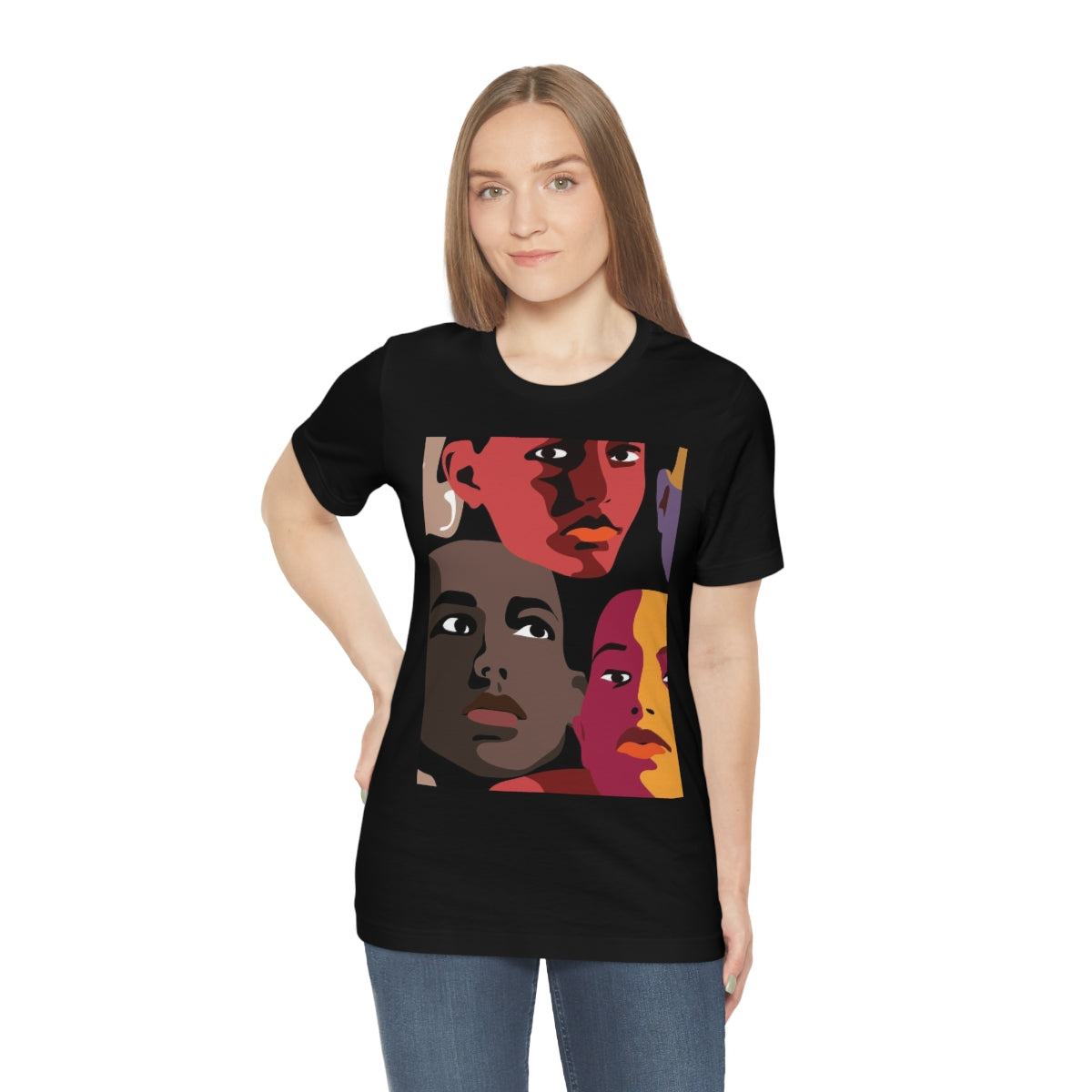Unisex Jersey Short Sleeve Tee "Faces"