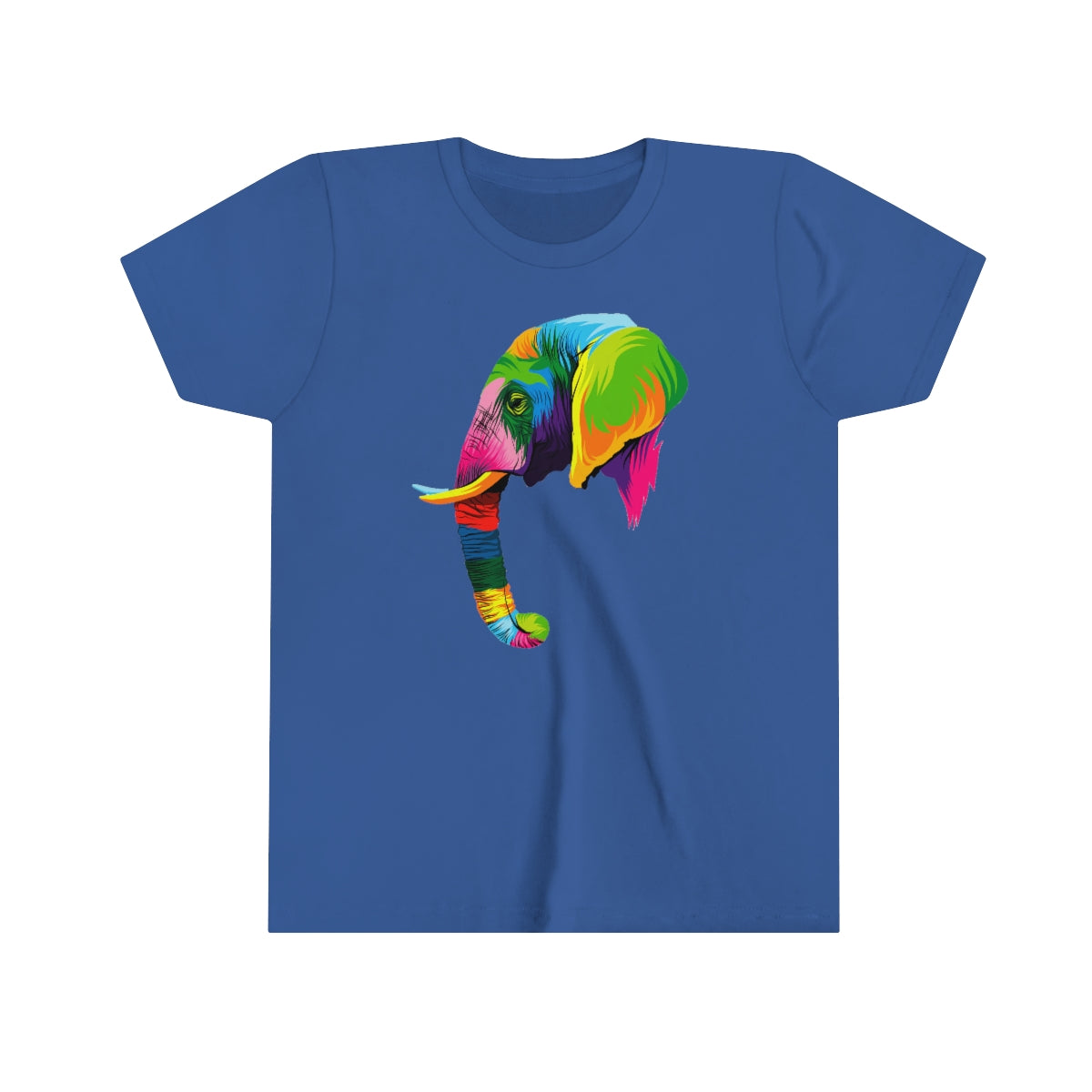 Youth Short Sleeve Tee "Abstract colorful elephant"