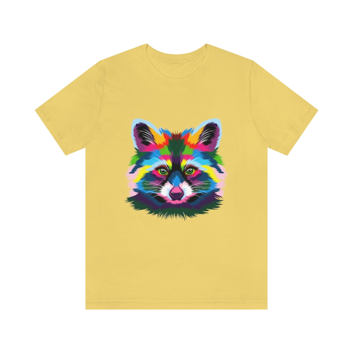 Unisex Jersey Short Sleeve Tee "Abstract colorful raccoon"