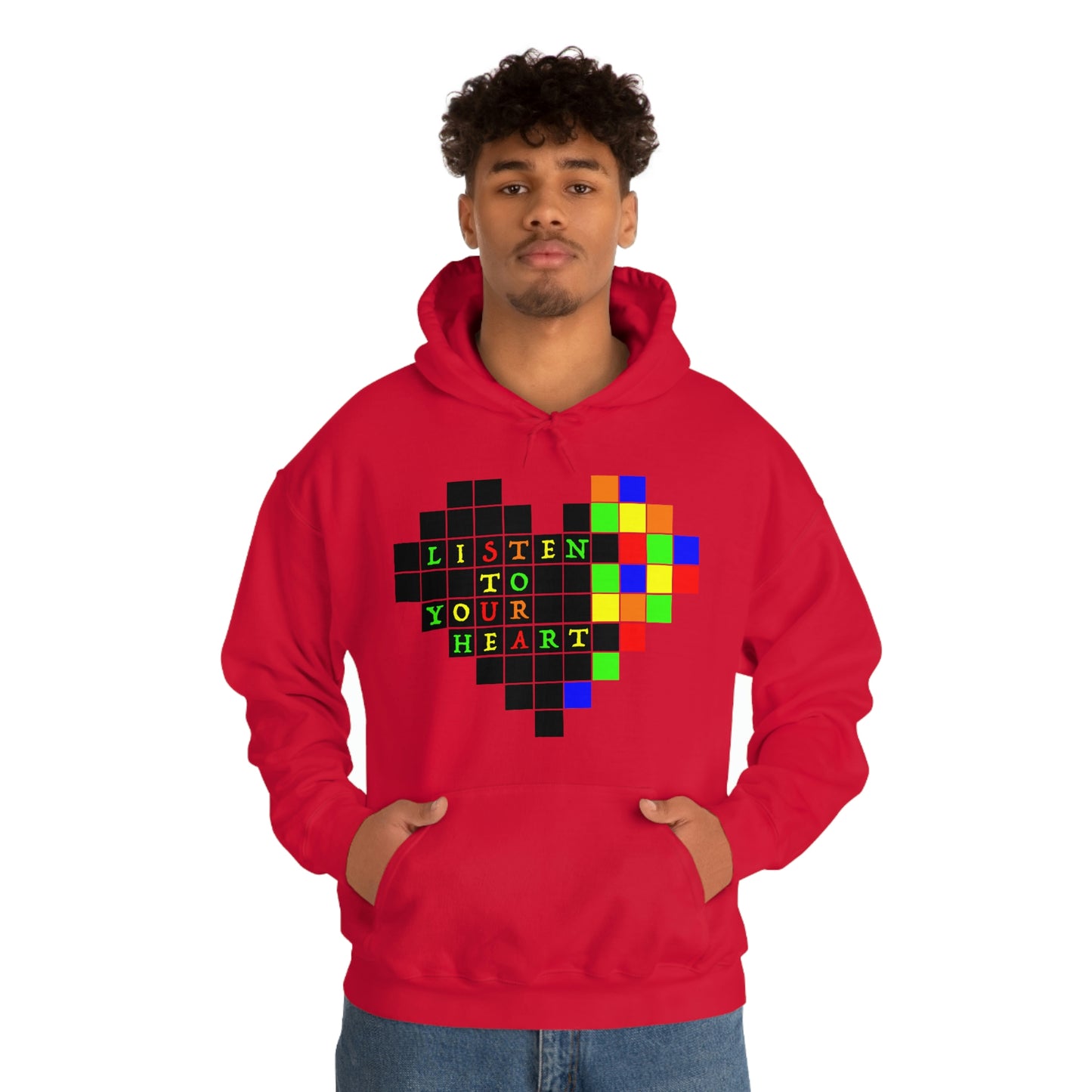 Unisex Heavy Blend™ Hooded Sweatshirt "Listen to your heart"