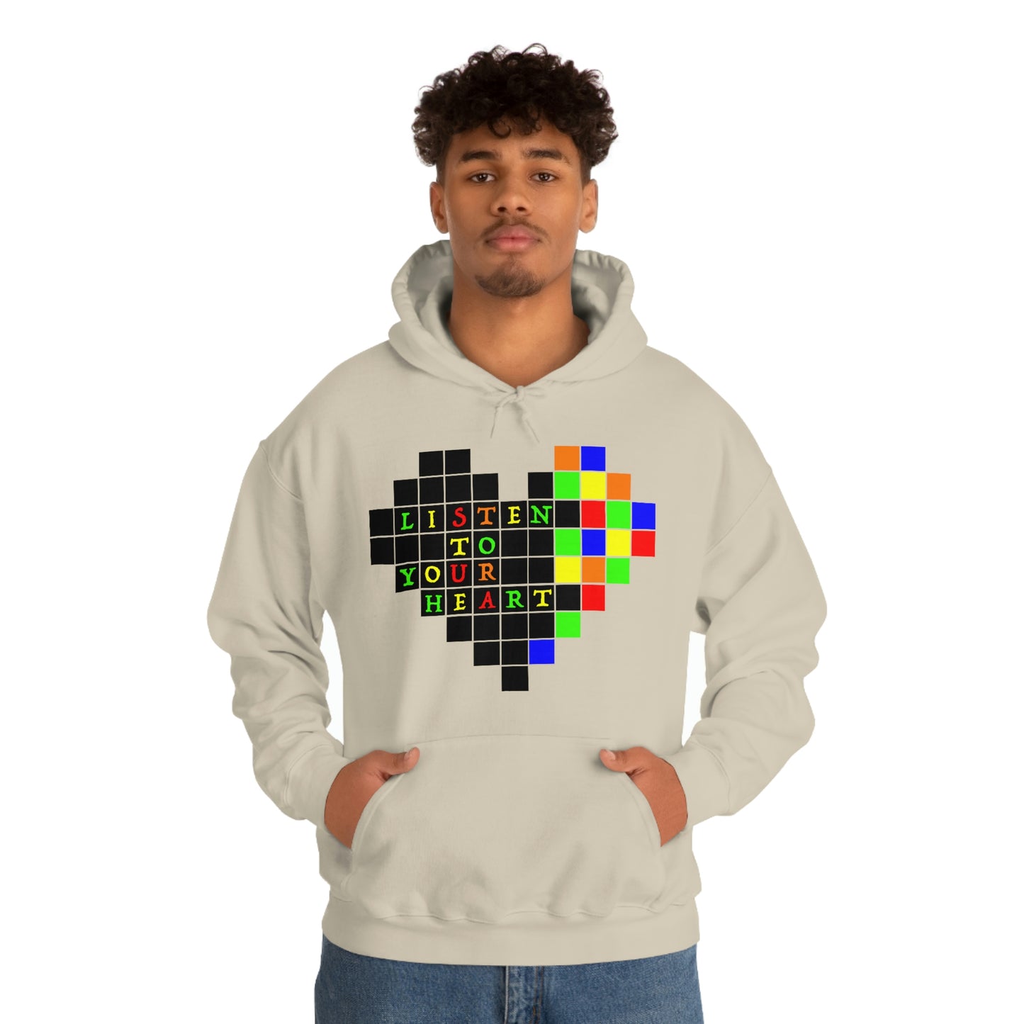 Unisex Heavy Blend™ Hooded Sweatshirt "Listen to your heart"