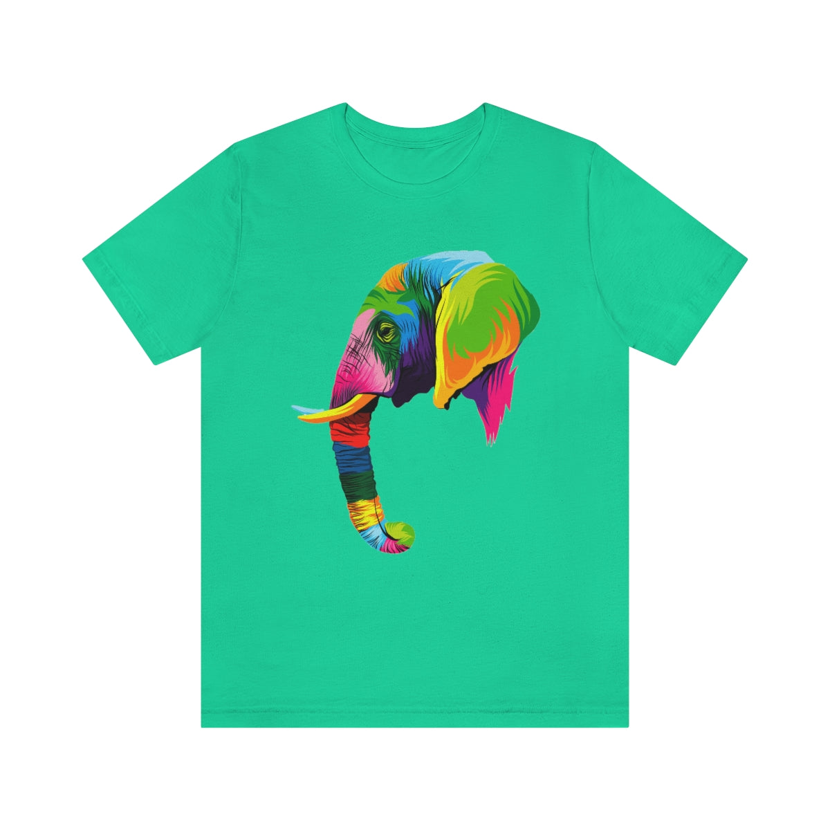 Unisex Jersey Short Sleeve Tee "Abstract colorful elephant"