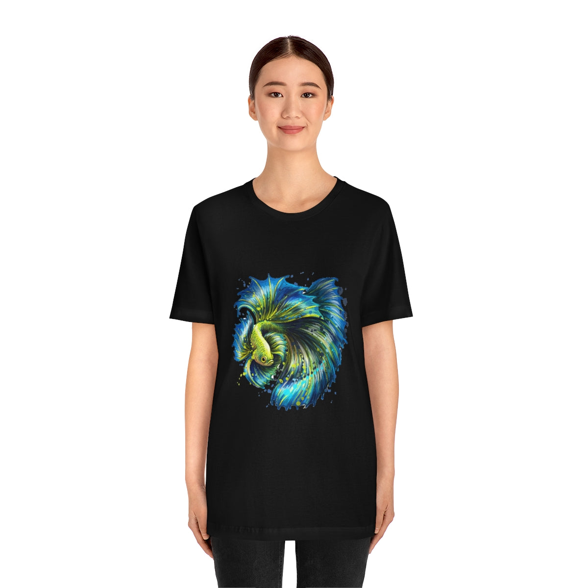 Unisex Jersey Short Sleeve Tee "Colorful tropical fish"
