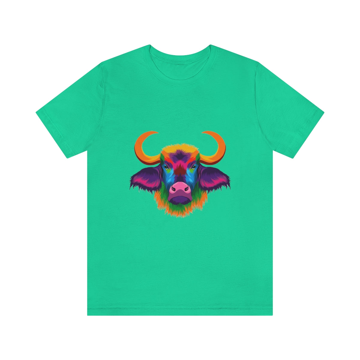 Unisex Jersey Short Sleeve Tee "Abstract colorful bison"
