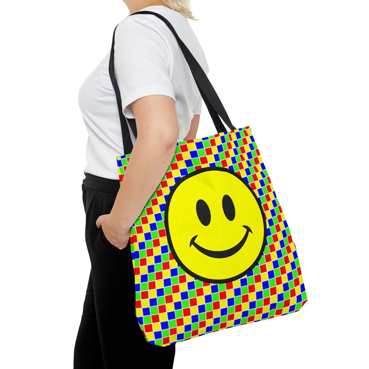 AOP Tote Bag "Smile and mosaic"