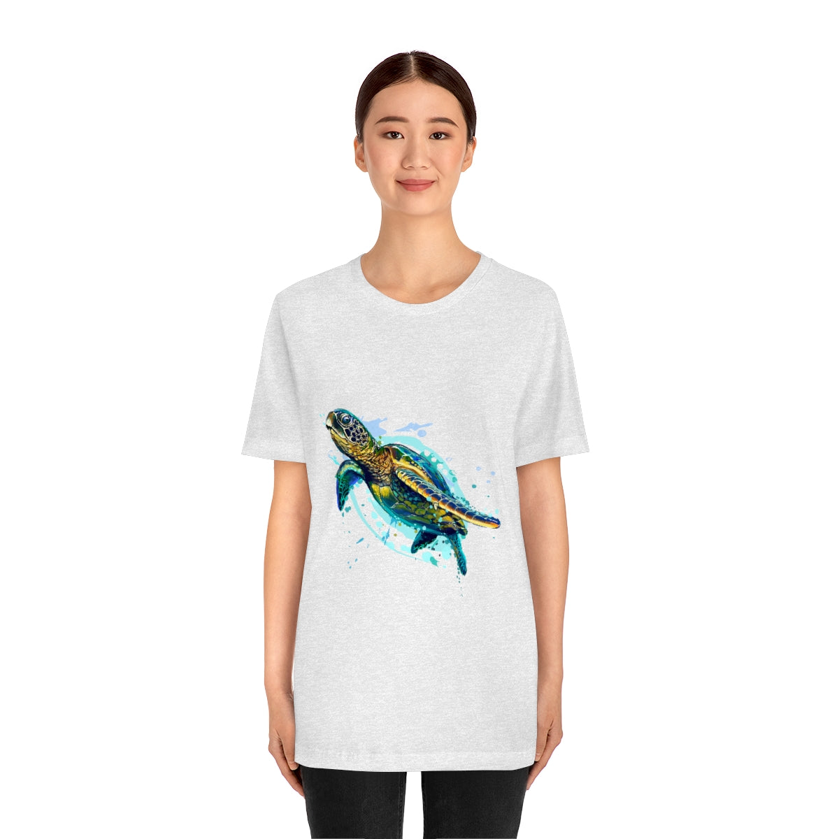 Unisex Jersey Short Sleeve Tee "Sea colorful turtle"