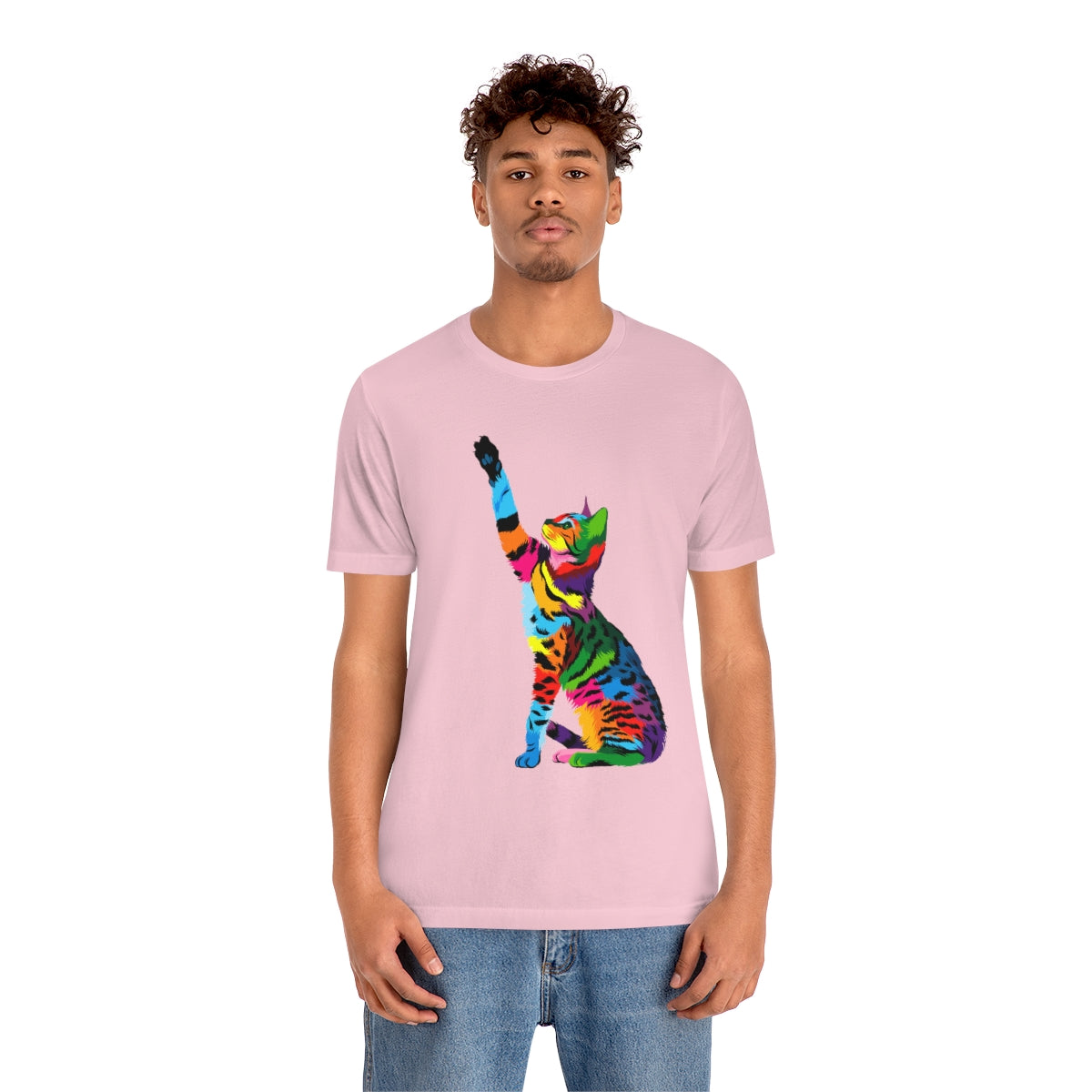 Unisex Jersey Short Sleeve Tee "Abstract bengal cat"