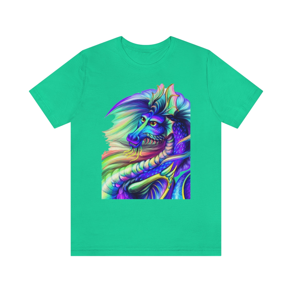 Unisex Jersey Short Sleeve Tee "Multi-colored dragon"