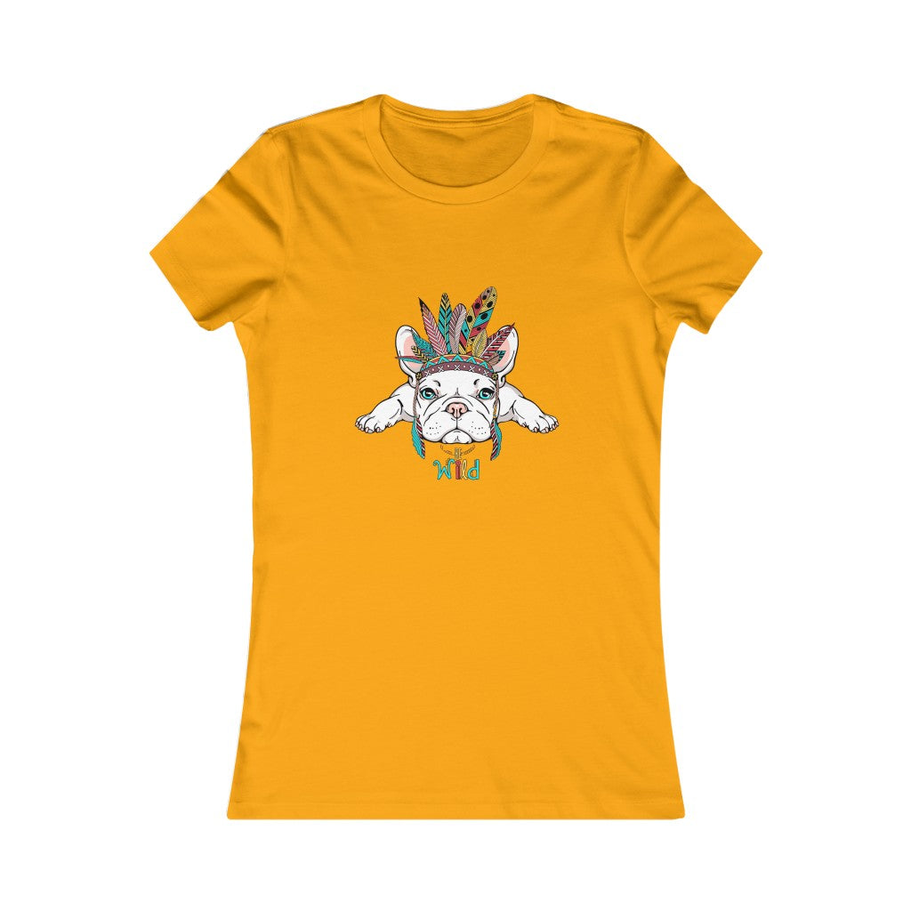 Women's Favorite Tee "French bulldog in Indian headdress"