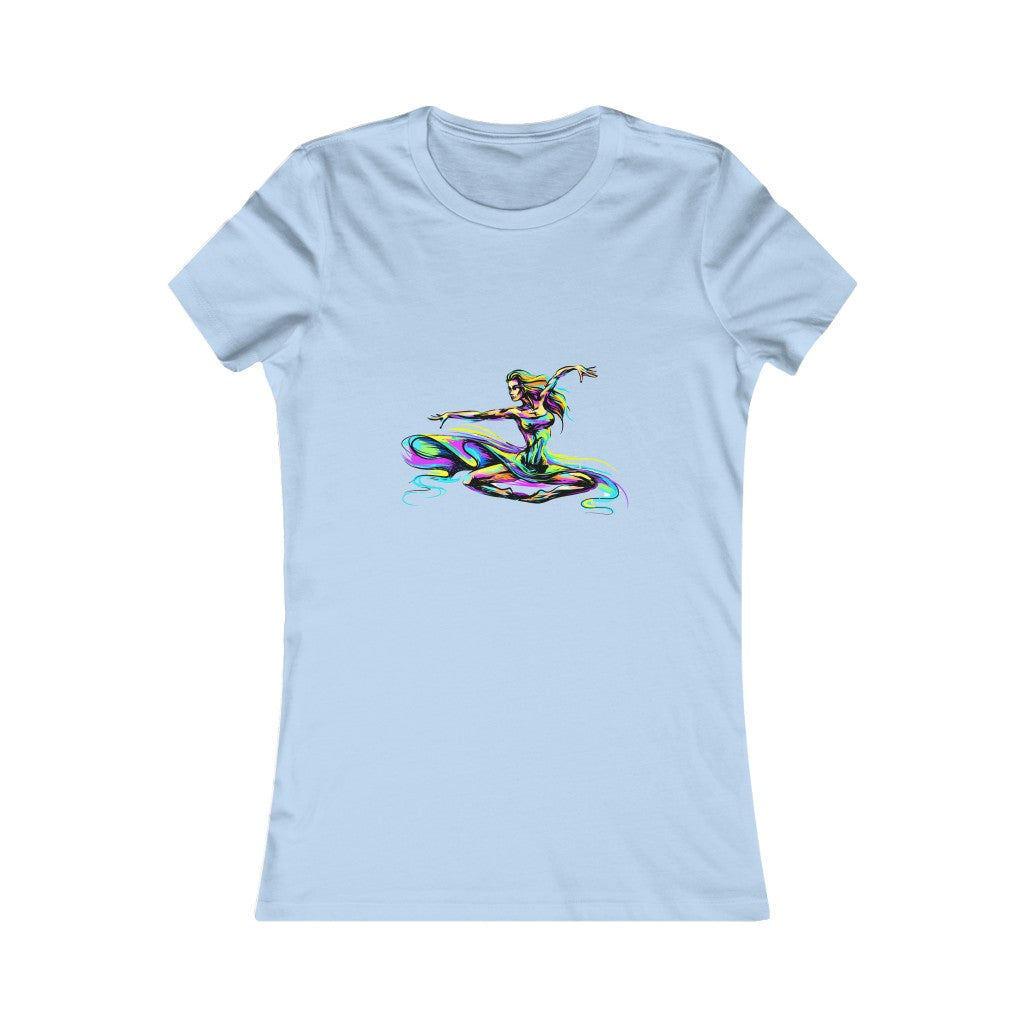 Women's Favorite Tee "Abstract girl dancer in jump"