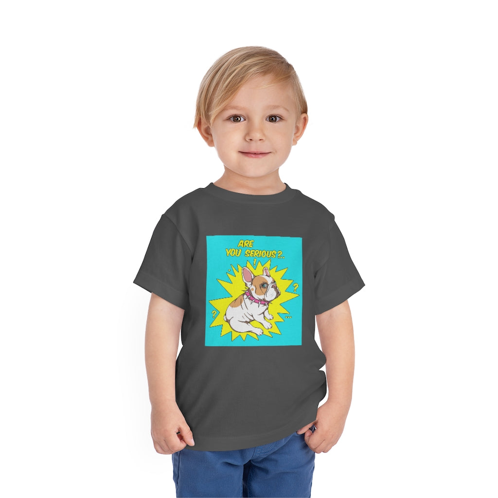 Kids Short Sleeve Tee "French bulldog are you serious?"