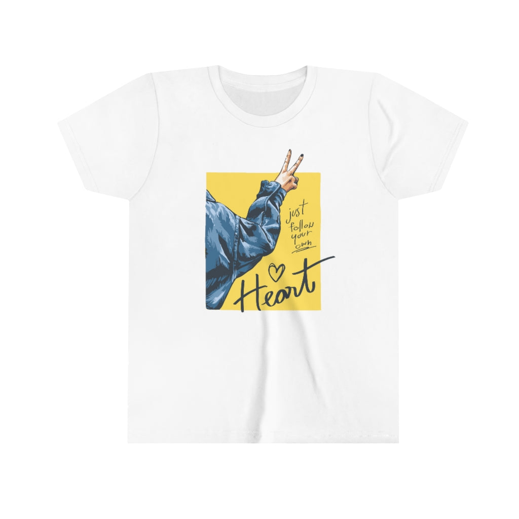 Youth Short Sleeve Tee "Follow your heart"
