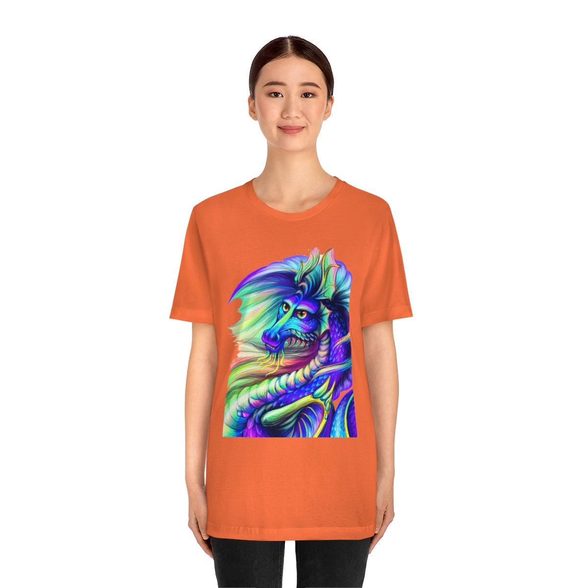 Unisex Jersey Short Sleeve Tee "Multi-colored dragon"