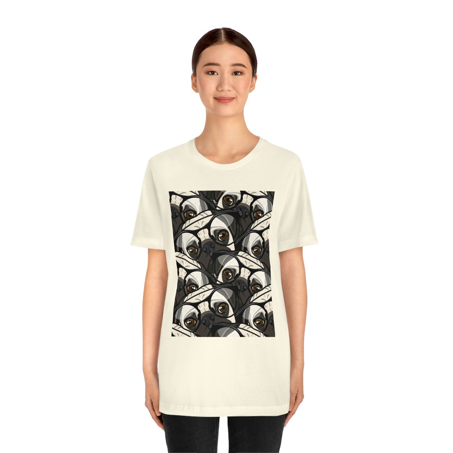 Unisex Jersey Short Sleeve Tee "Pugs pattern"