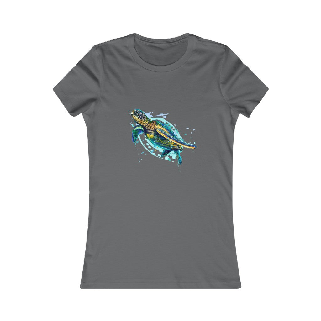 Women's Favorite Tee "Sea colorful turtle"