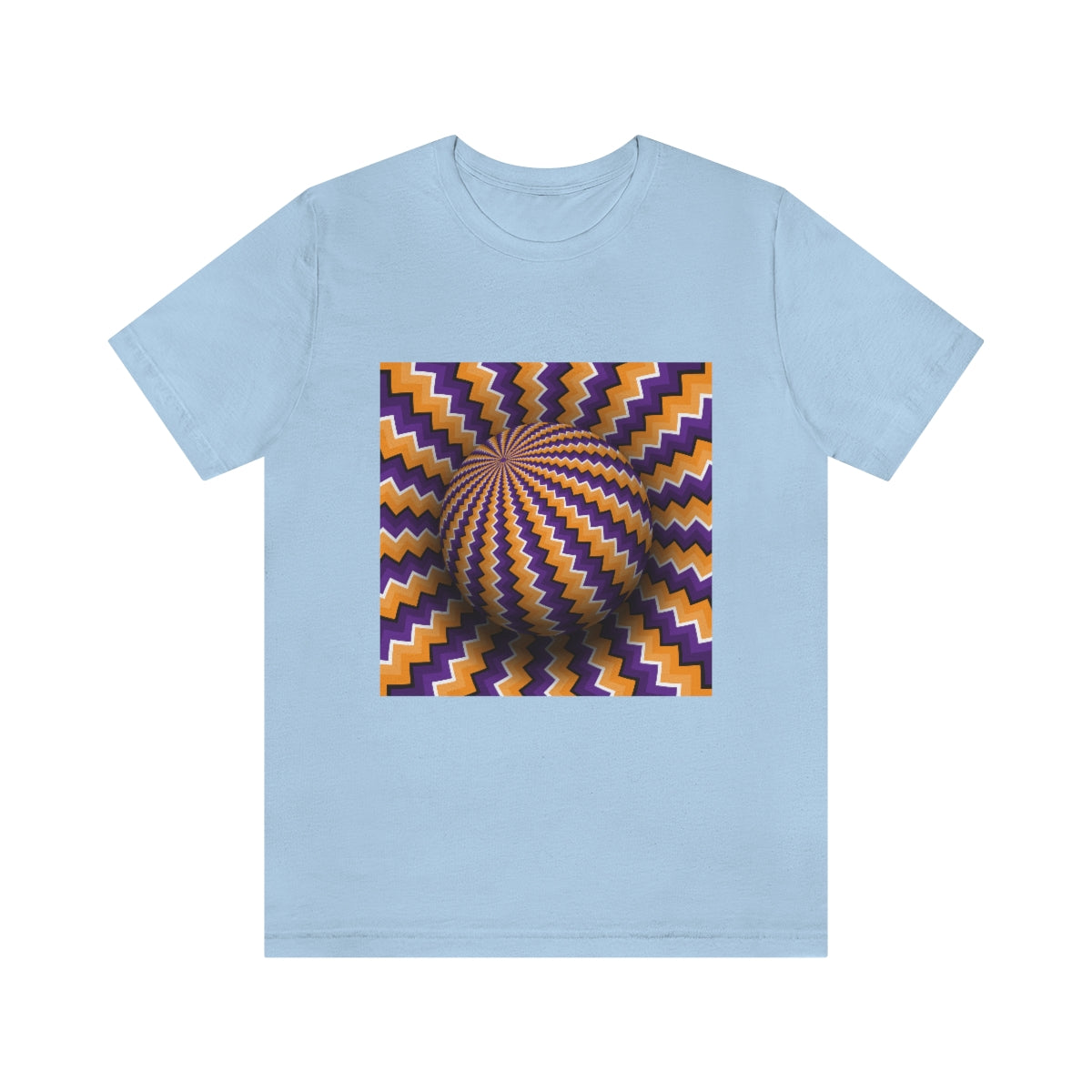 Unisex Jersey Short Sleeve Tee "Optical illusion Purple sphere"
