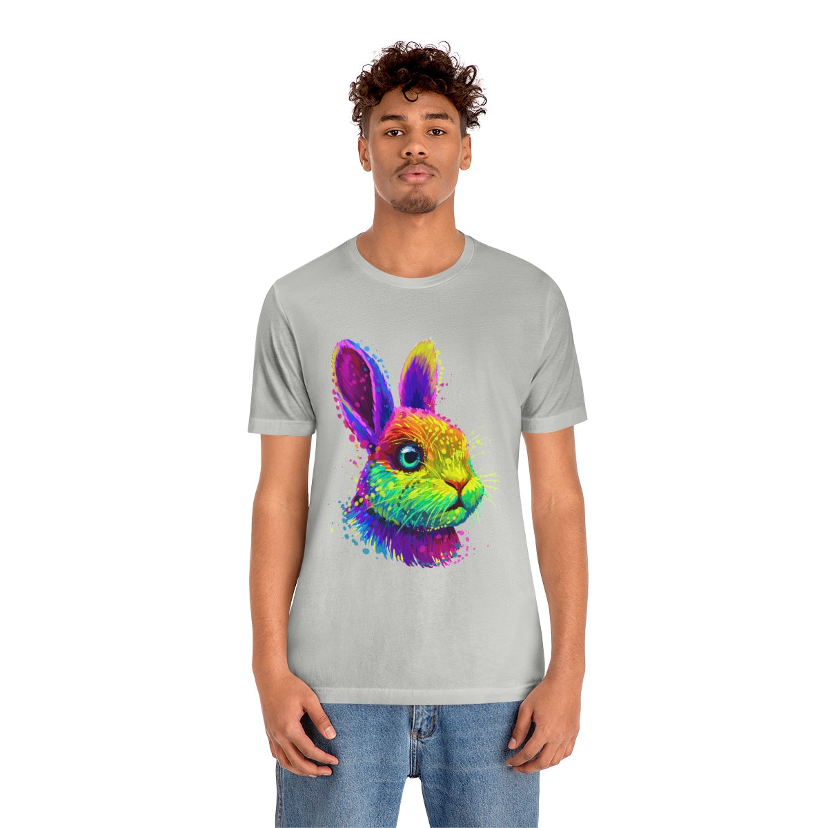 Unisex Jersey Short Sleeve Tee "Abstract colorful little rabbit"