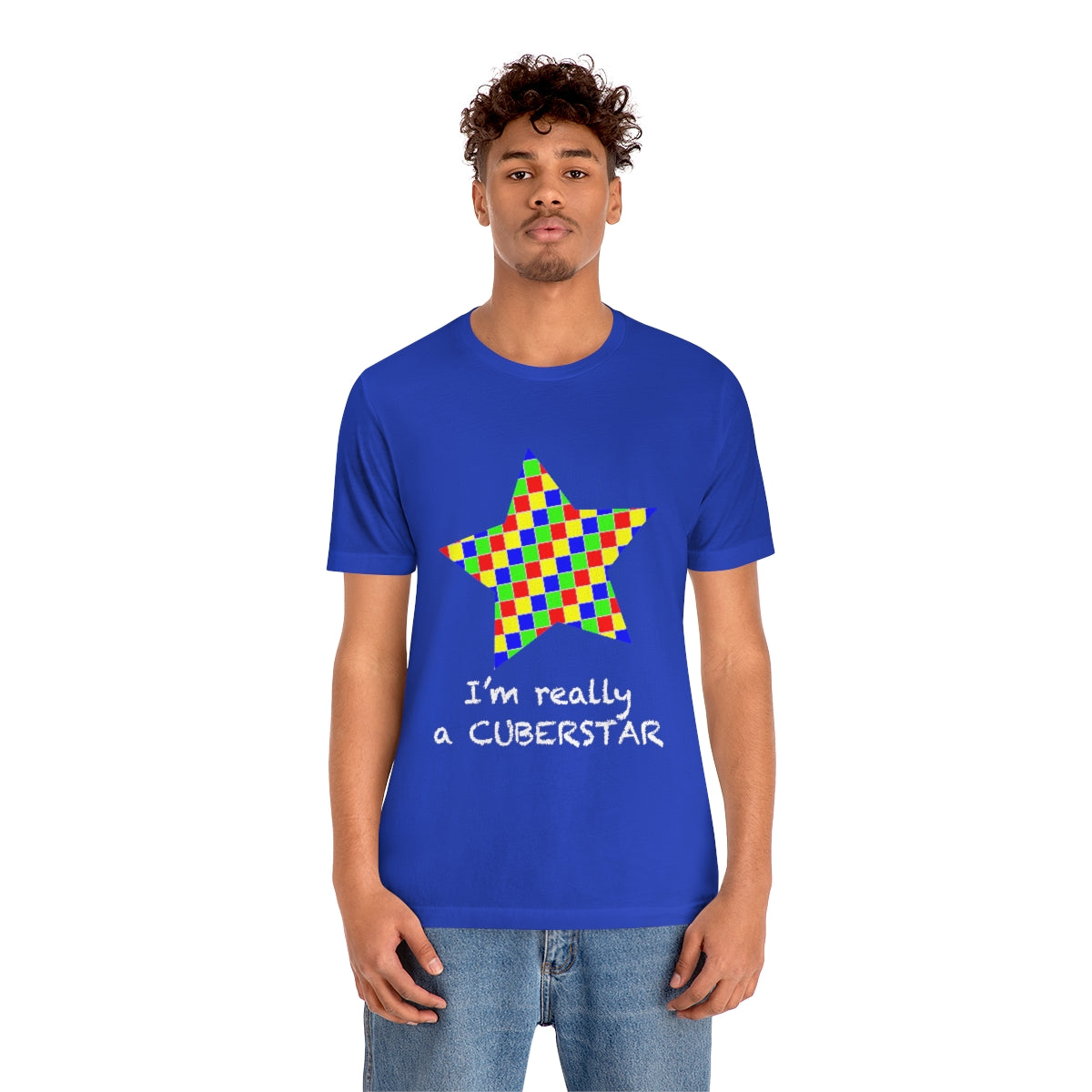 Unisex Jersey Short Sleeve Tee "I'm really a cuberstar"