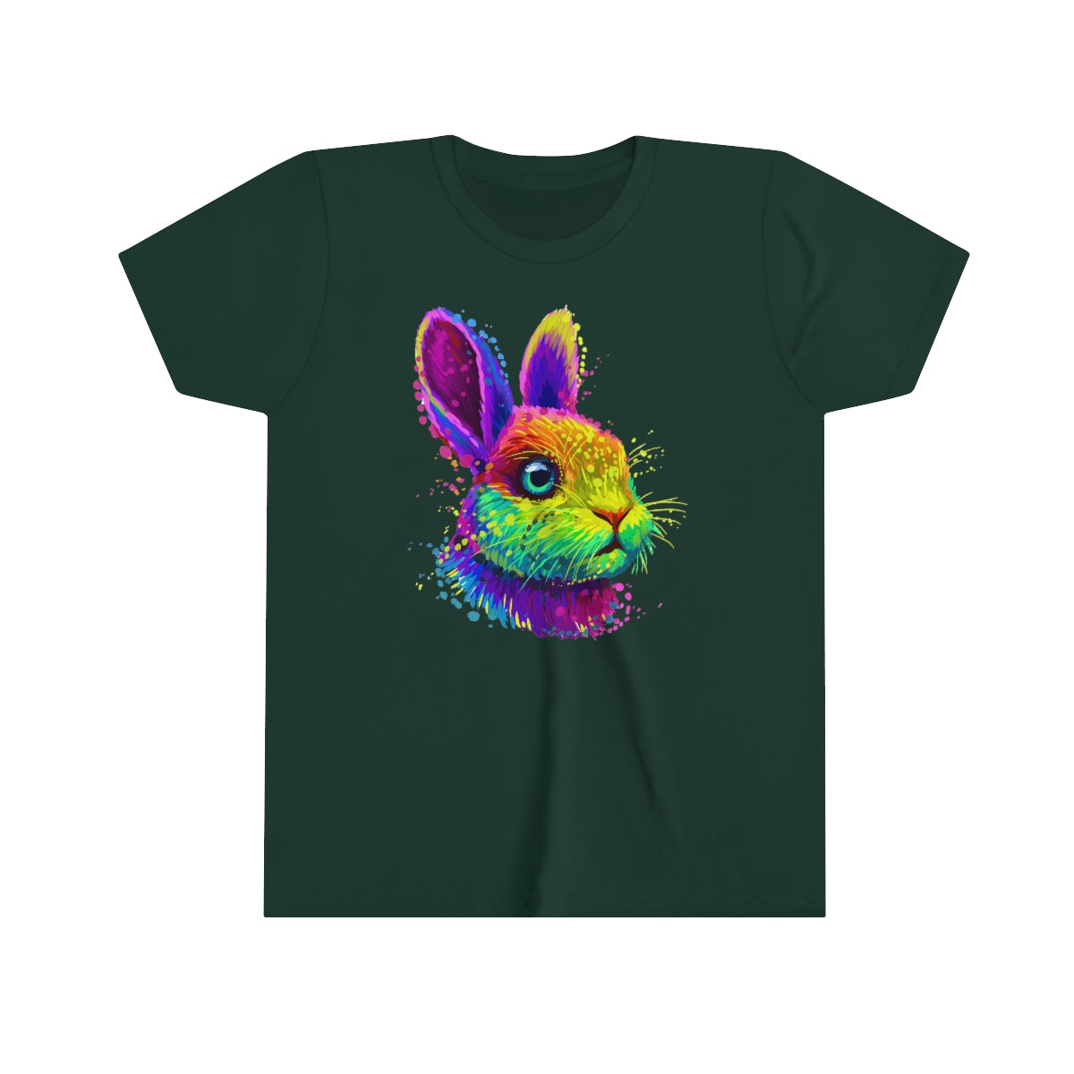Youth Short Sleeve Tee "Abstract colorful little rabbit"