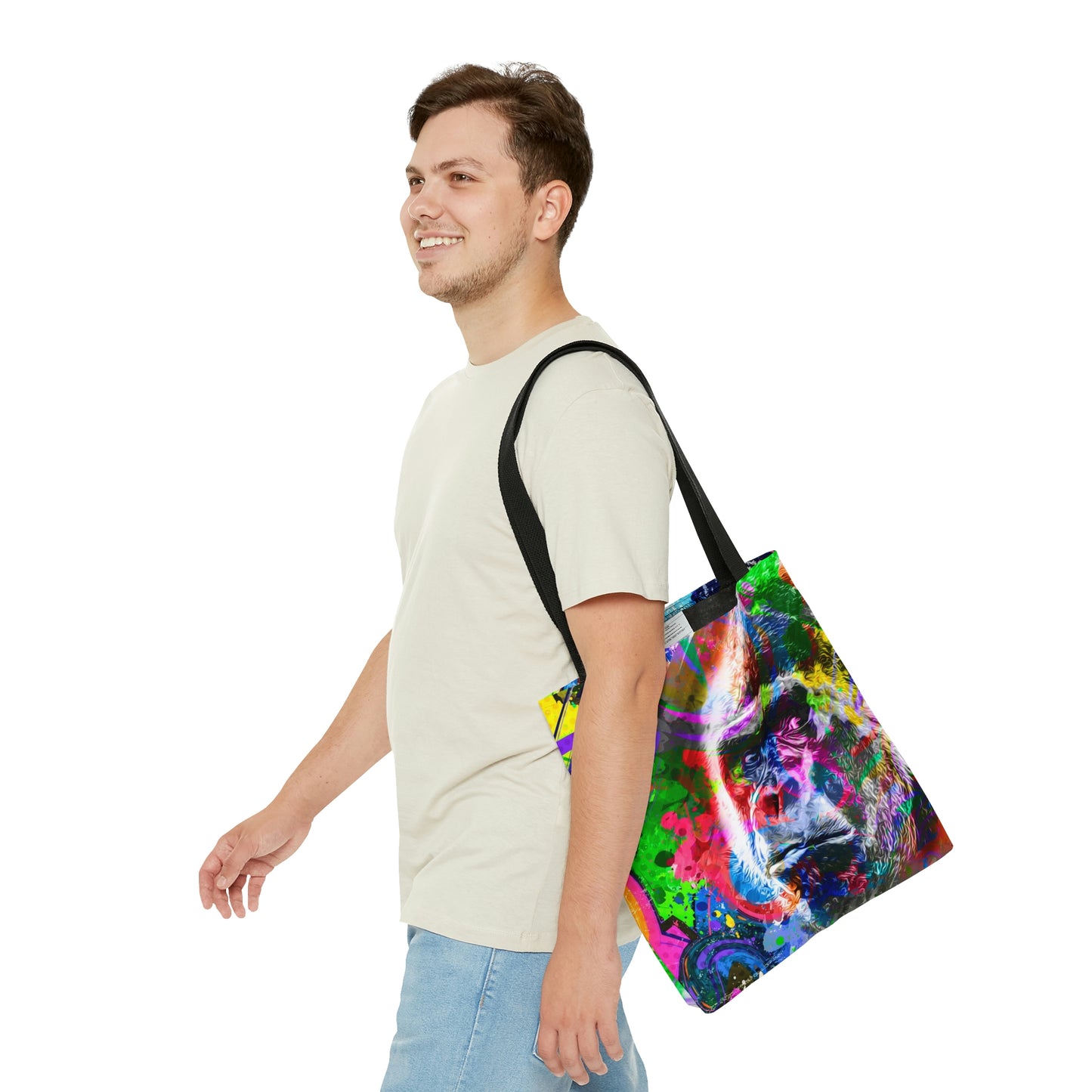 AOP Tote Bag "Gorilla color art"