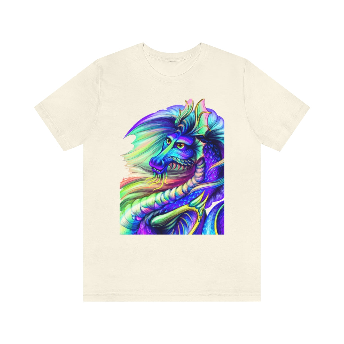 Unisex Jersey Short Sleeve Tee "Multi-colored dragon"