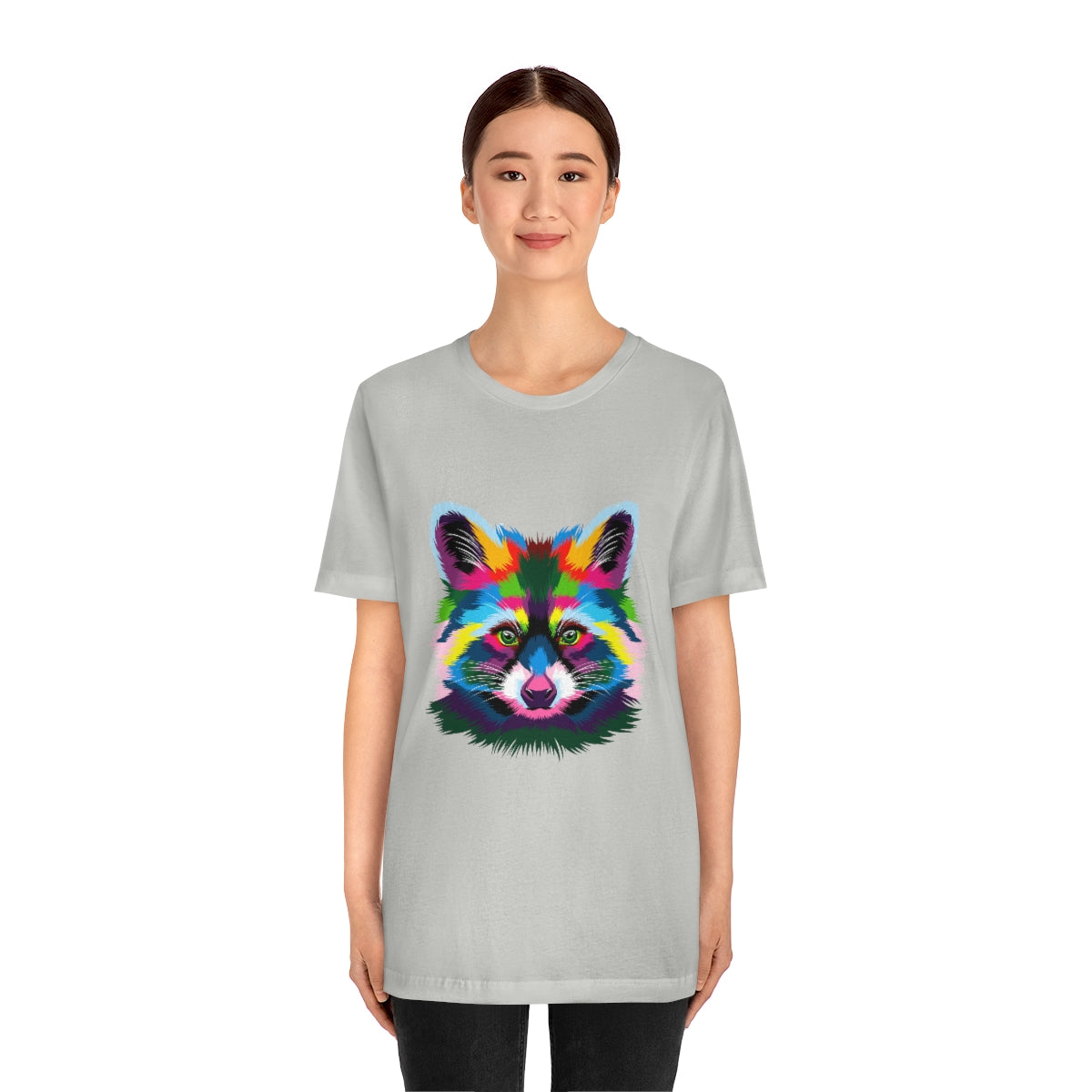 Unisex Jersey Short Sleeve Tee "Abstract colorful raccoon"