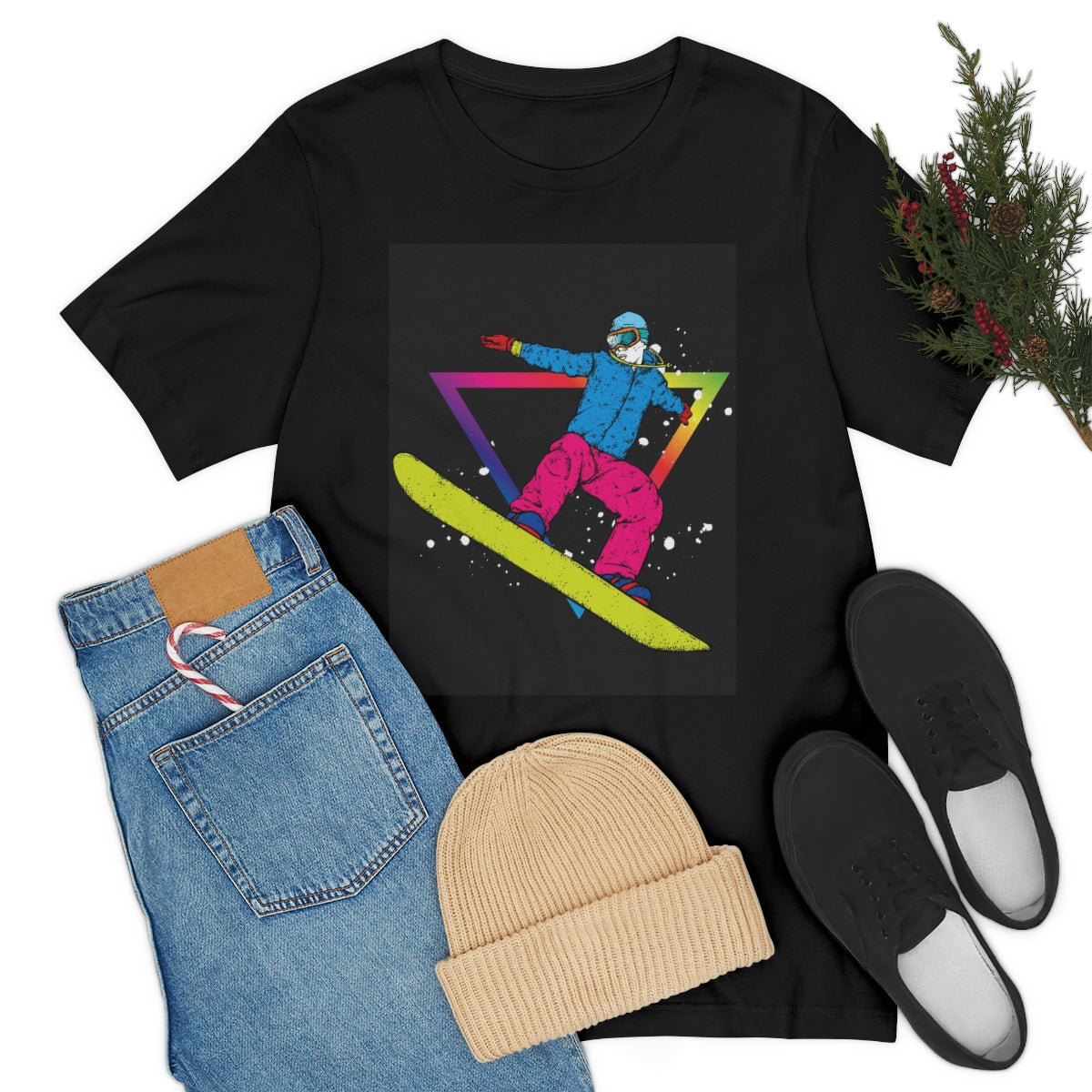 Unisex Jersey Short Sleeve Tee "Snowboarder"