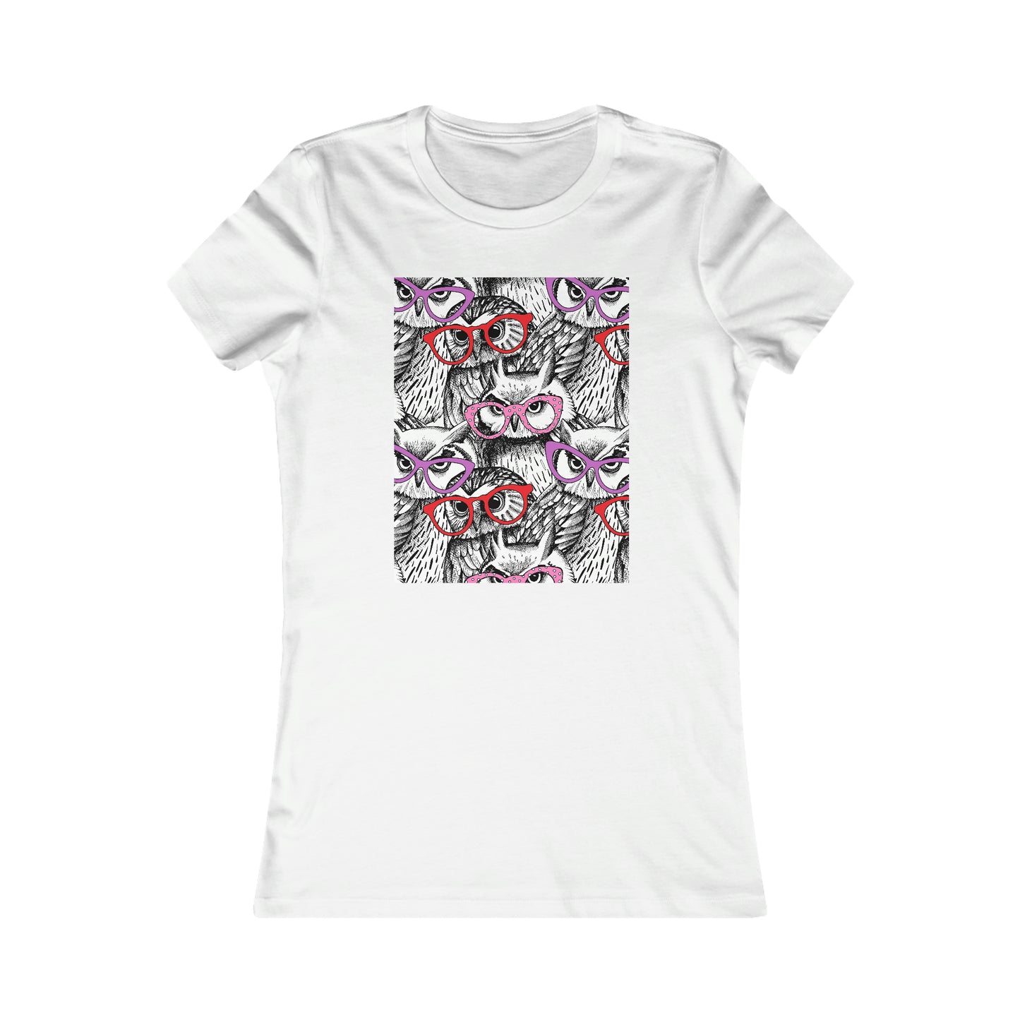 Women's Favorite Tee "Pattern with owl"