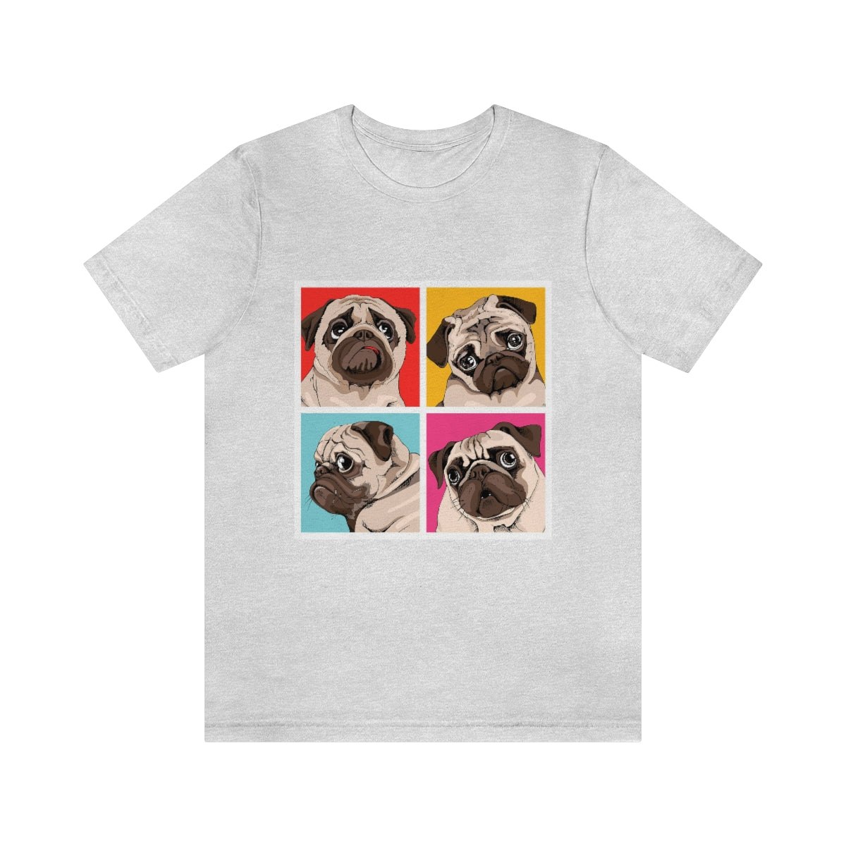 Unisex Jersey Short Sleeve Tee "Four Pugs"
