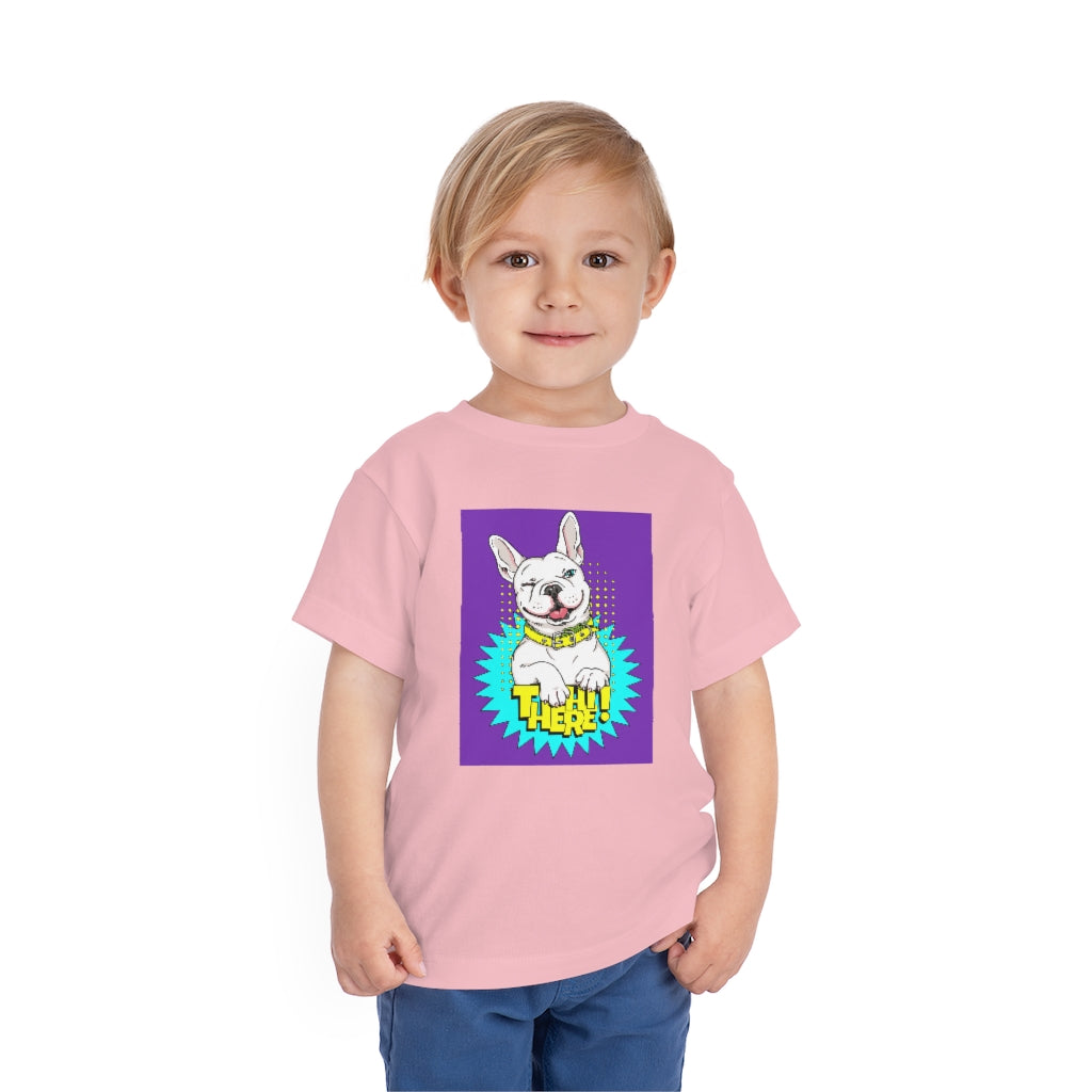 Kids Short Sleeve Tee "French bulldog Hi there!"