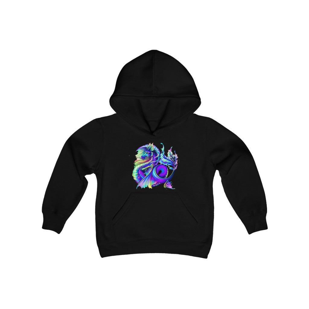 Youth Heavy Blend Hooded Sweatshirt "Multi-colored dragon"