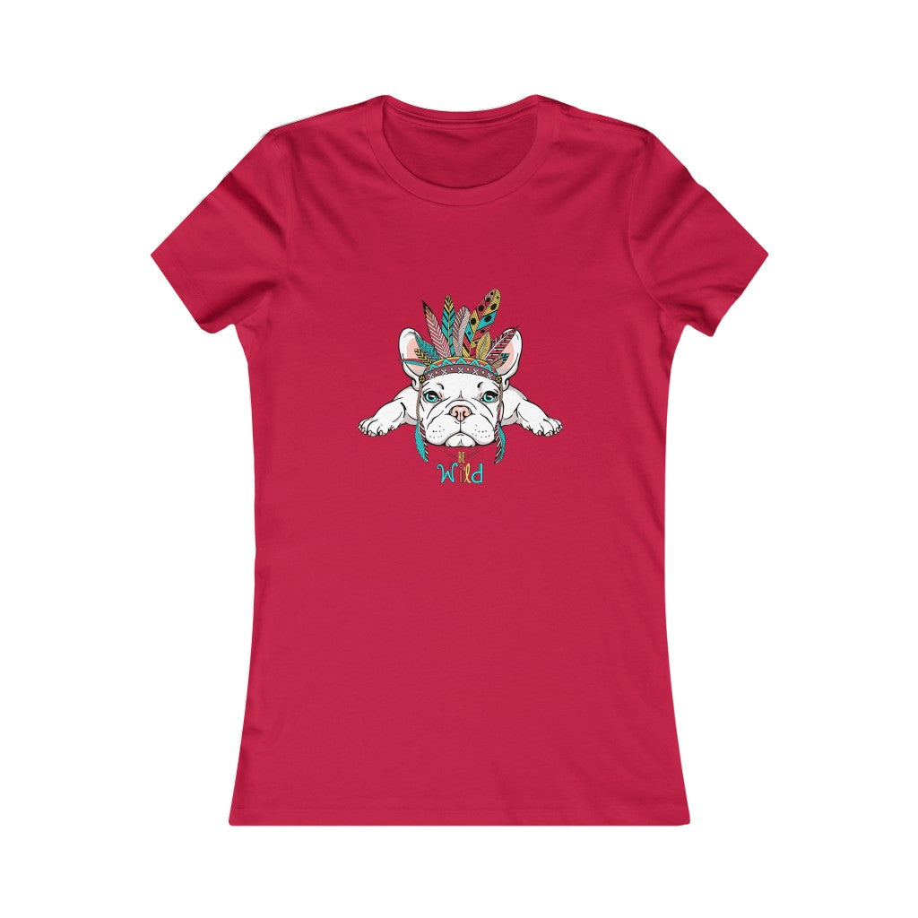 Women's Favorite Tee "French bulldog in Indian headdress"