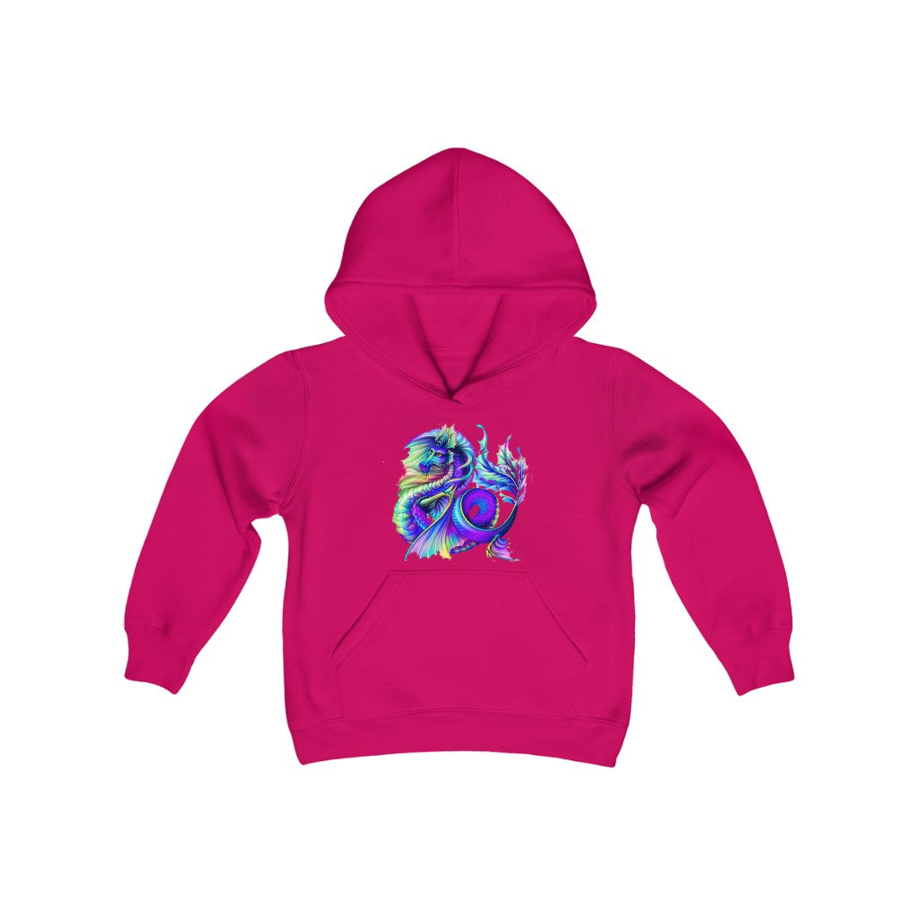 Youth Heavy Blend Hooded Sweatshirt "Multi-colored dragon"
